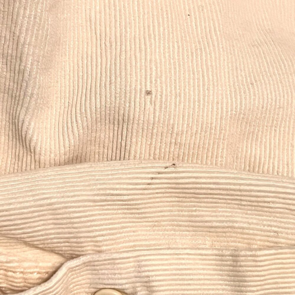 J. Crew Corduroy Vintage Shirt Men Medium Cream Ski Print Button Down Corduroy - Picture 9 of 9